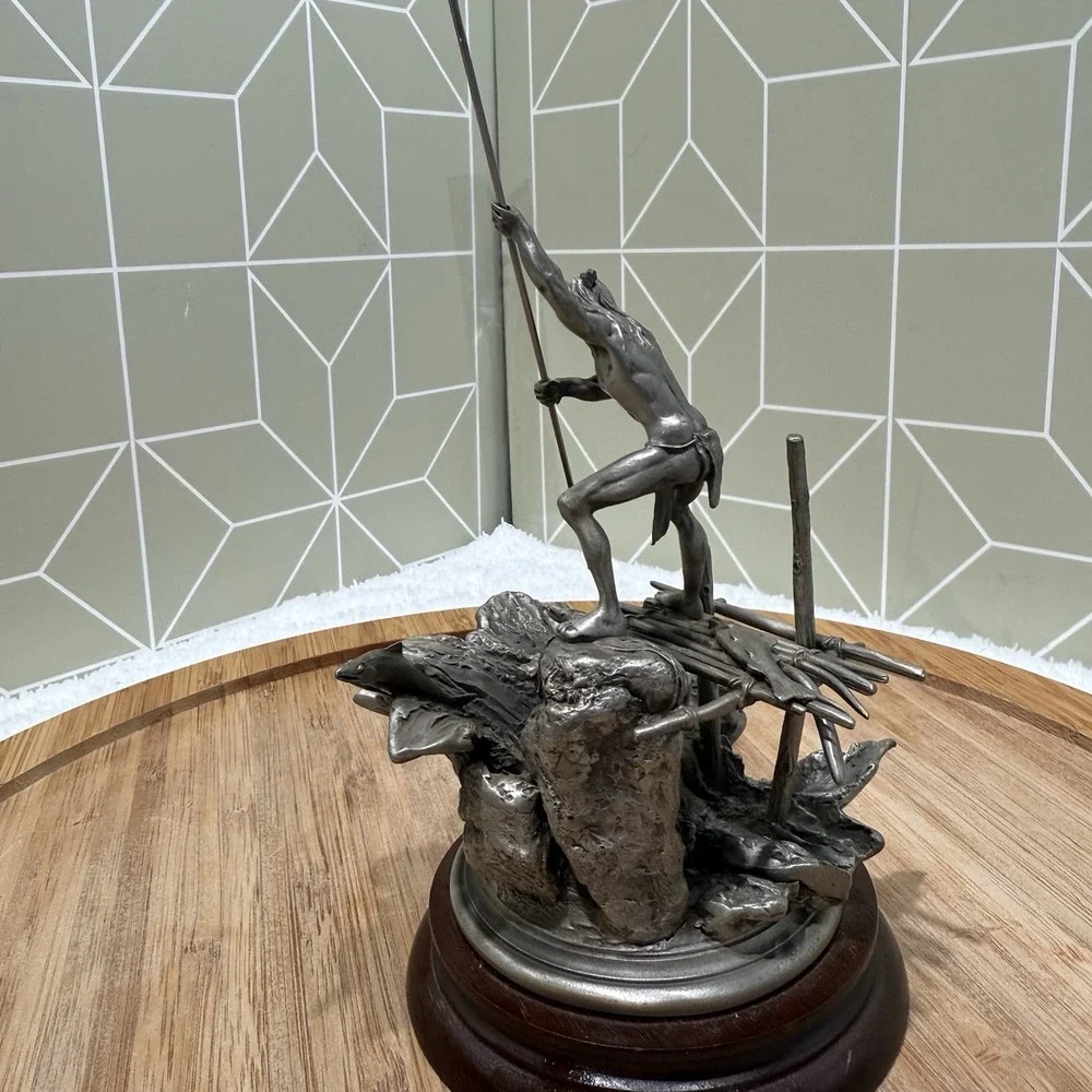 Yakima Salmon‎ Fisherman Limited Edition Fine Pewter Figurine #387/2500